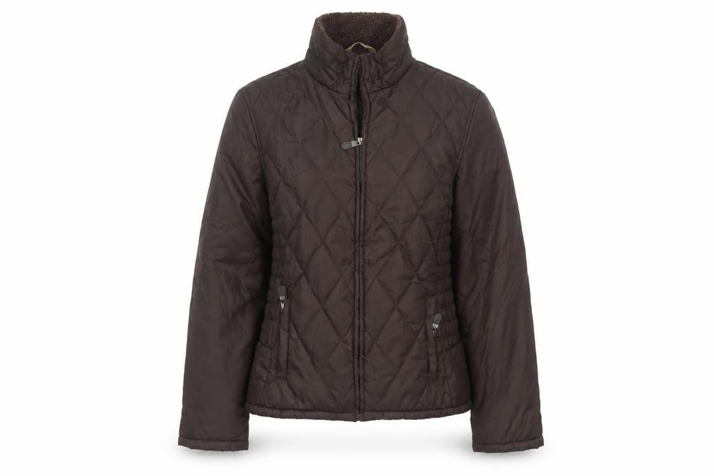 George Women’s Brown UK 12 Quilted Padded Zip Jacket
