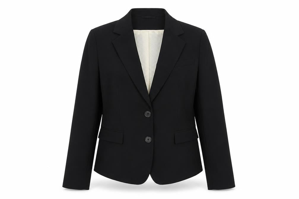 H&M Women’s Black UK 10 Tailored 2 Button Lined Blazer Jacket