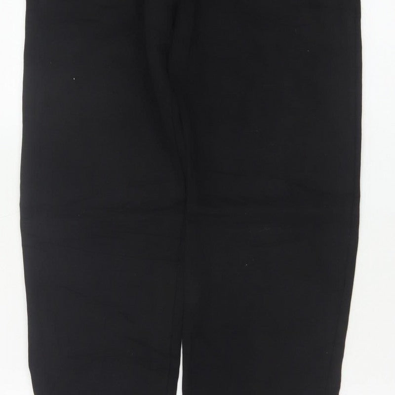 Barbour Boys Black Jogger Trousers 14-15 Years Cotton Blend Logo