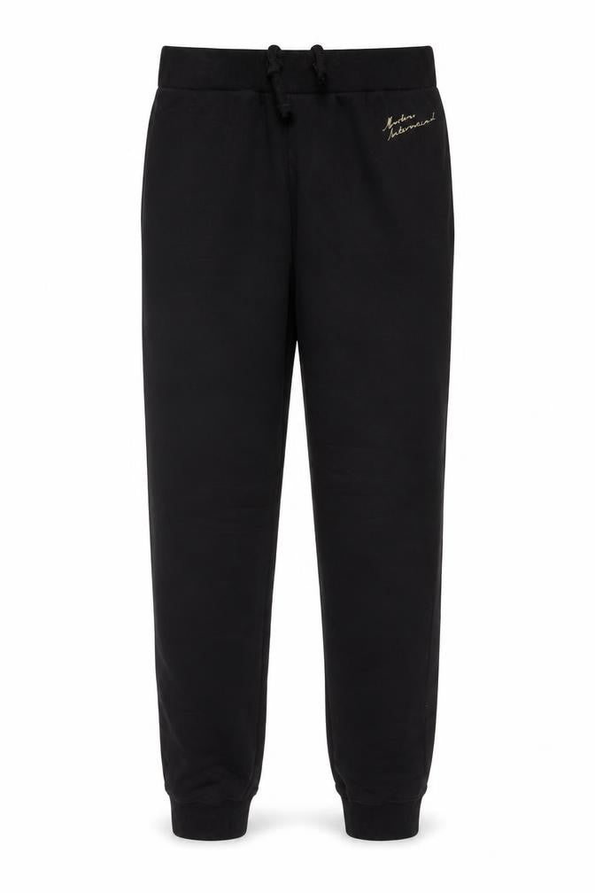 Barbour Boys Black Jogger Trousers 14-15 Years Cotton Blend Logo
