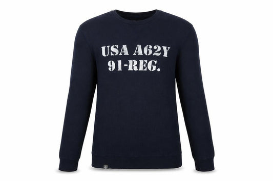 Terranova Mens Blue M USA Army Graphic Long Sleeve Pyjama Top