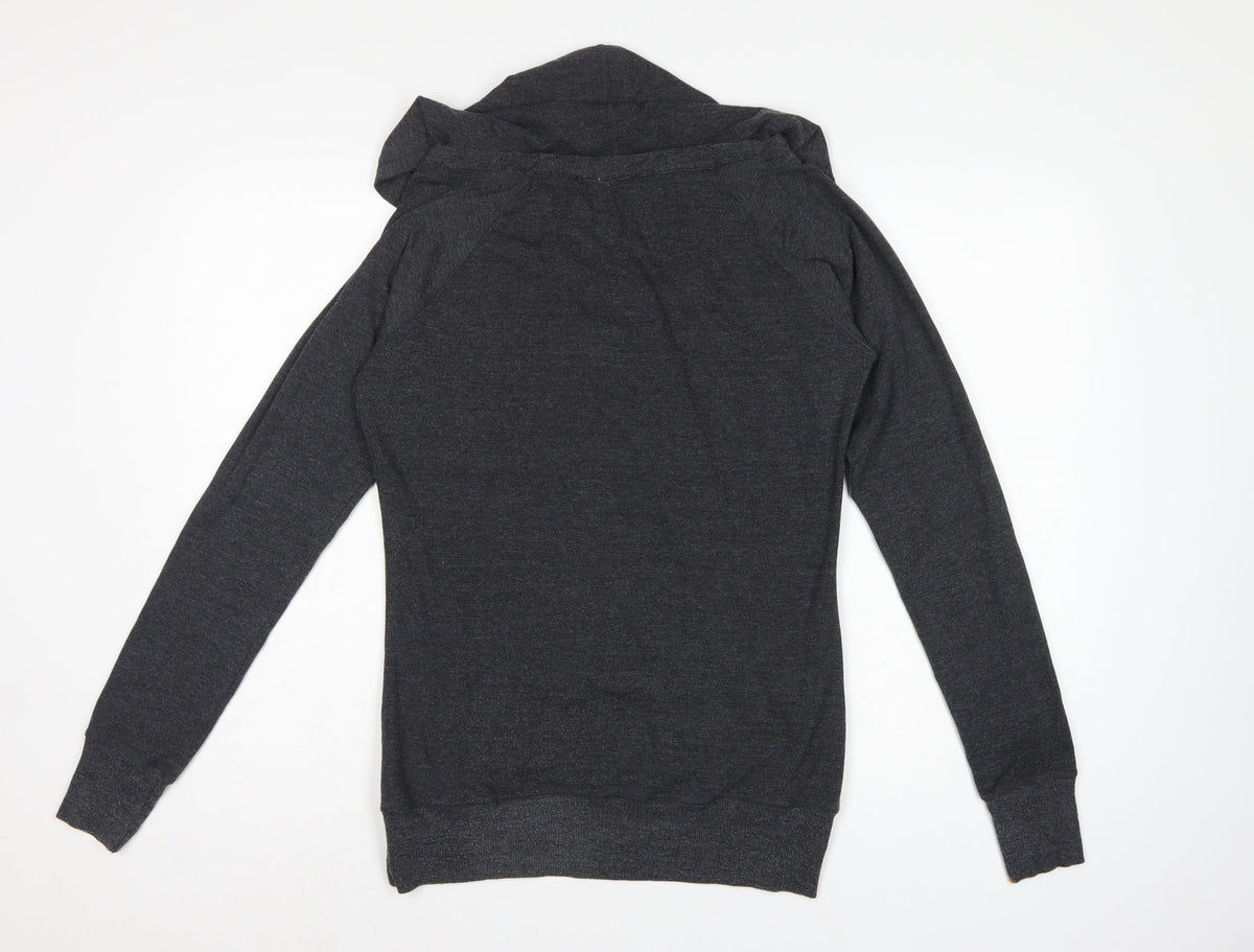 Elle Sport Women’s Grey Size 12 Pullover Hoodie V-Neck