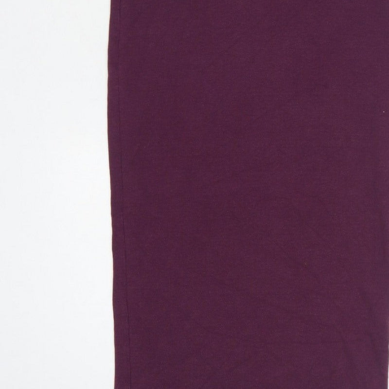 Zara Women Purple S Bodycon Midi Roll Neck Sleeveless Ribbed Dress