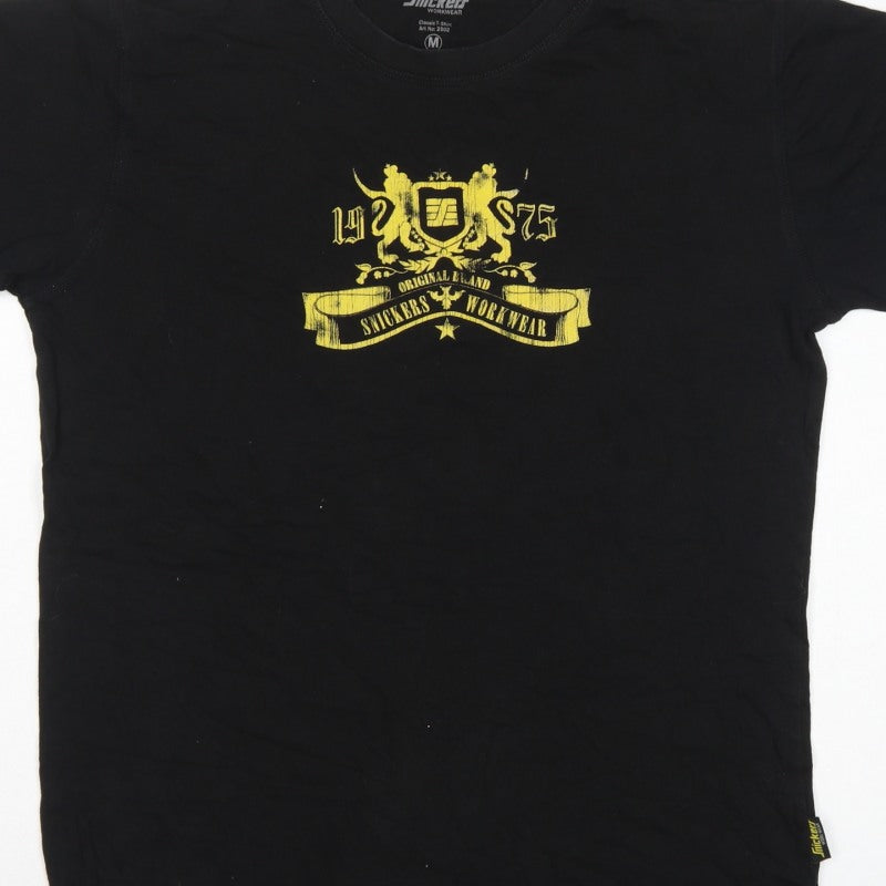 Snickers Workwear Men’s Black M Classic Graphic Print Cotton T-Shirt