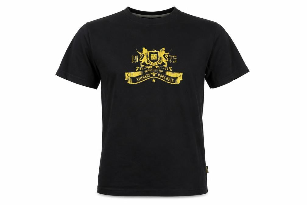 Snickers Workwear Men’s Black M Classic Graphic Print Cotton T-Shirt