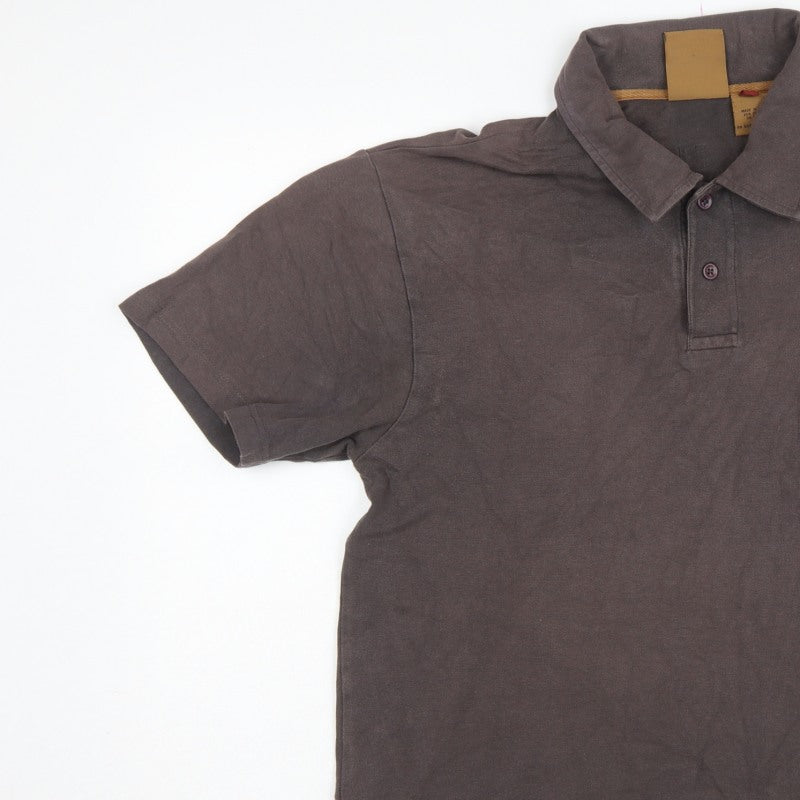 Additional view of CAT men’s brown l premium workwear logo short sleeve polo shirt