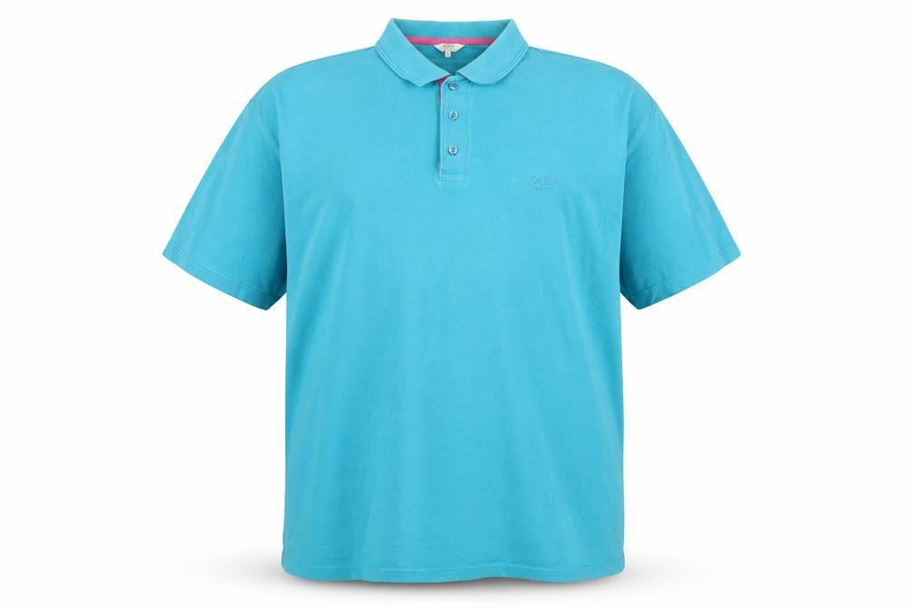 Cotton Traders Men’s Blue 3XL Short Sleeve Cotton Logo Polo Shirt