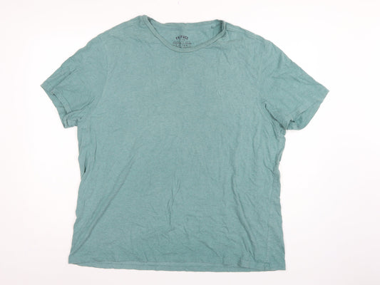 FatFace Men’s Blue XL Organic Cotton Crew Neck Logo T-Shirt