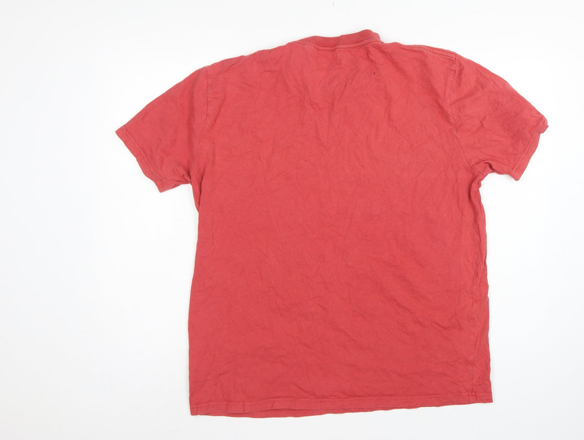Musto Men’s Red L Nautical Marine Graphic Print Crew Neck T-Shirt