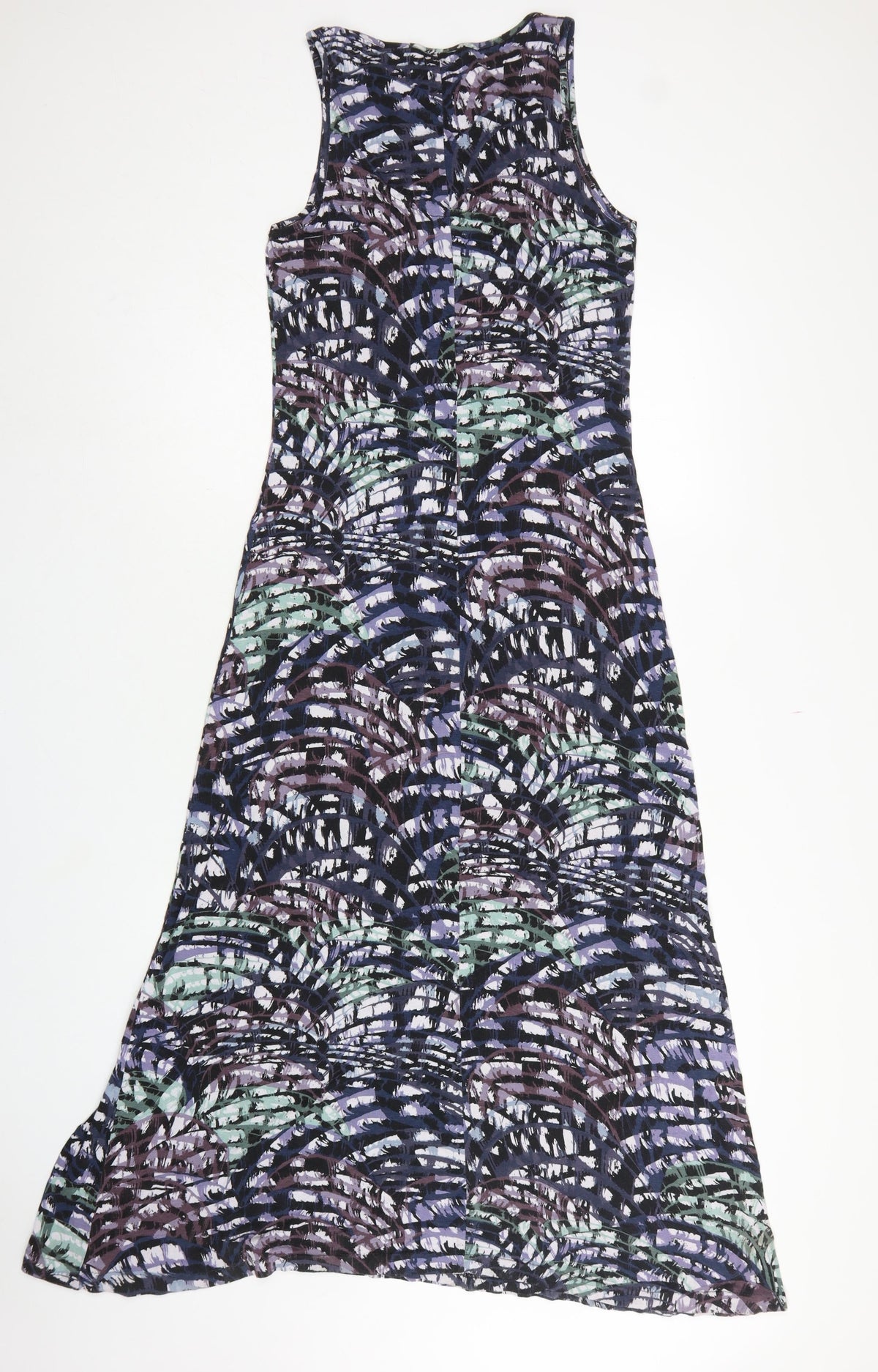 Warehouse Women’s Multicoloured UK 14 Maxi A-Line Sleeveless Dress