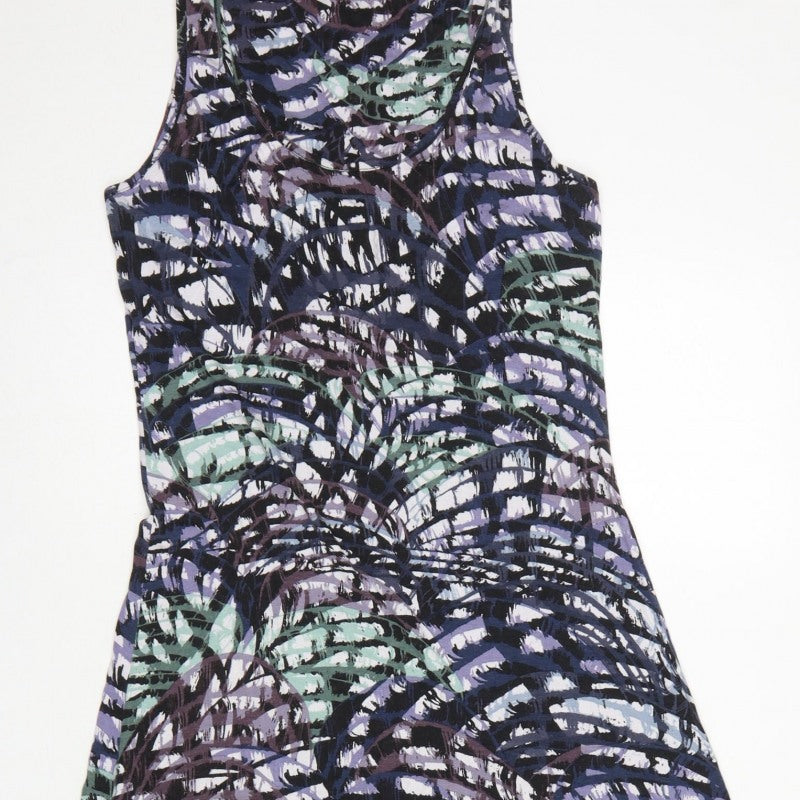 Warehouse Women’s Multicoloured UK 14 Maxi A-Line Sleeveless Dress