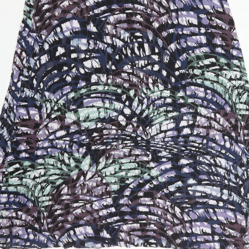 Warehouse Women’s Multicoloured UK 14 Maxi A-Line Sleeveless Dress