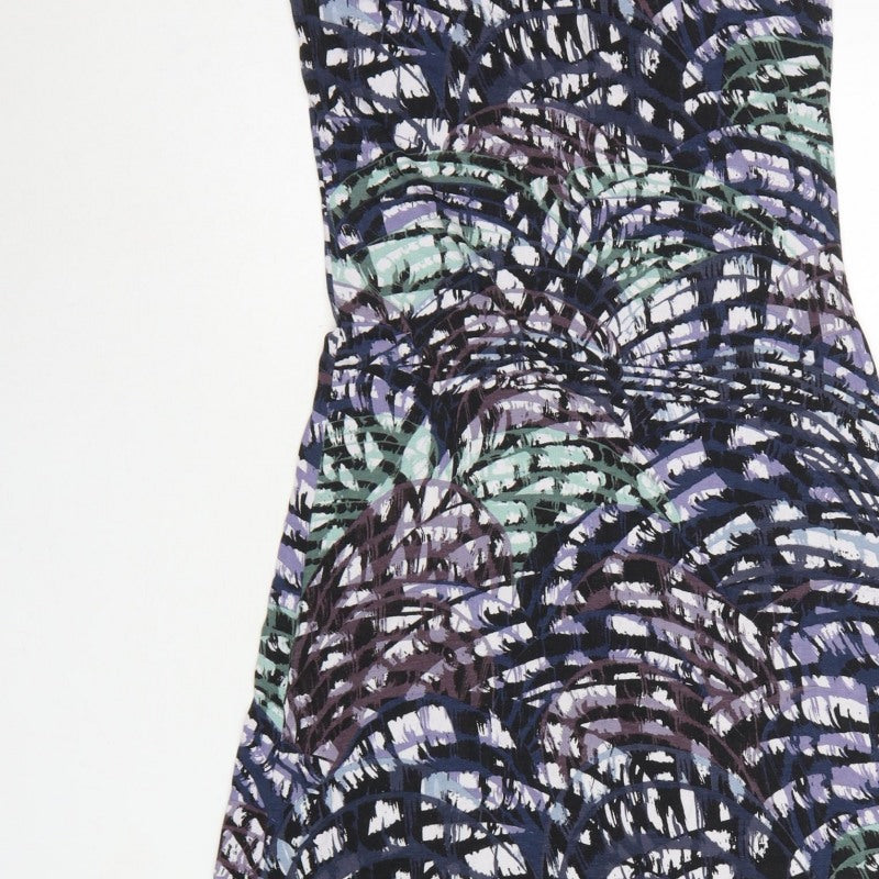 Warehouse Women’s Multicoloured UK 14 Maxi A-Line Sleeveless Dress