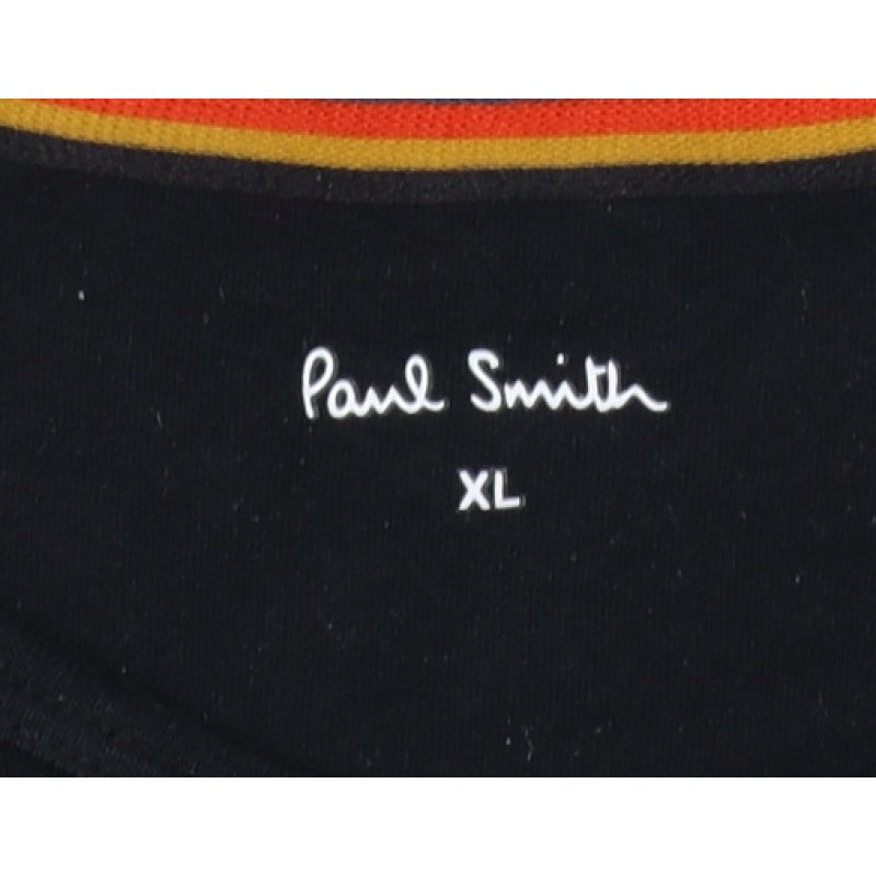 Paul Smith Men’s Black XL Cotton Long Sleeve Pyjama Top Logo