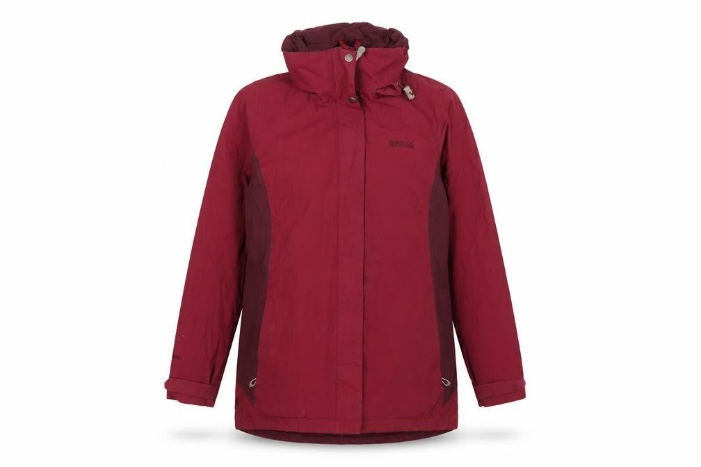 Regatta Women’s Red UK 16 Hooded Waterproof Rain Jacket Hydrofort