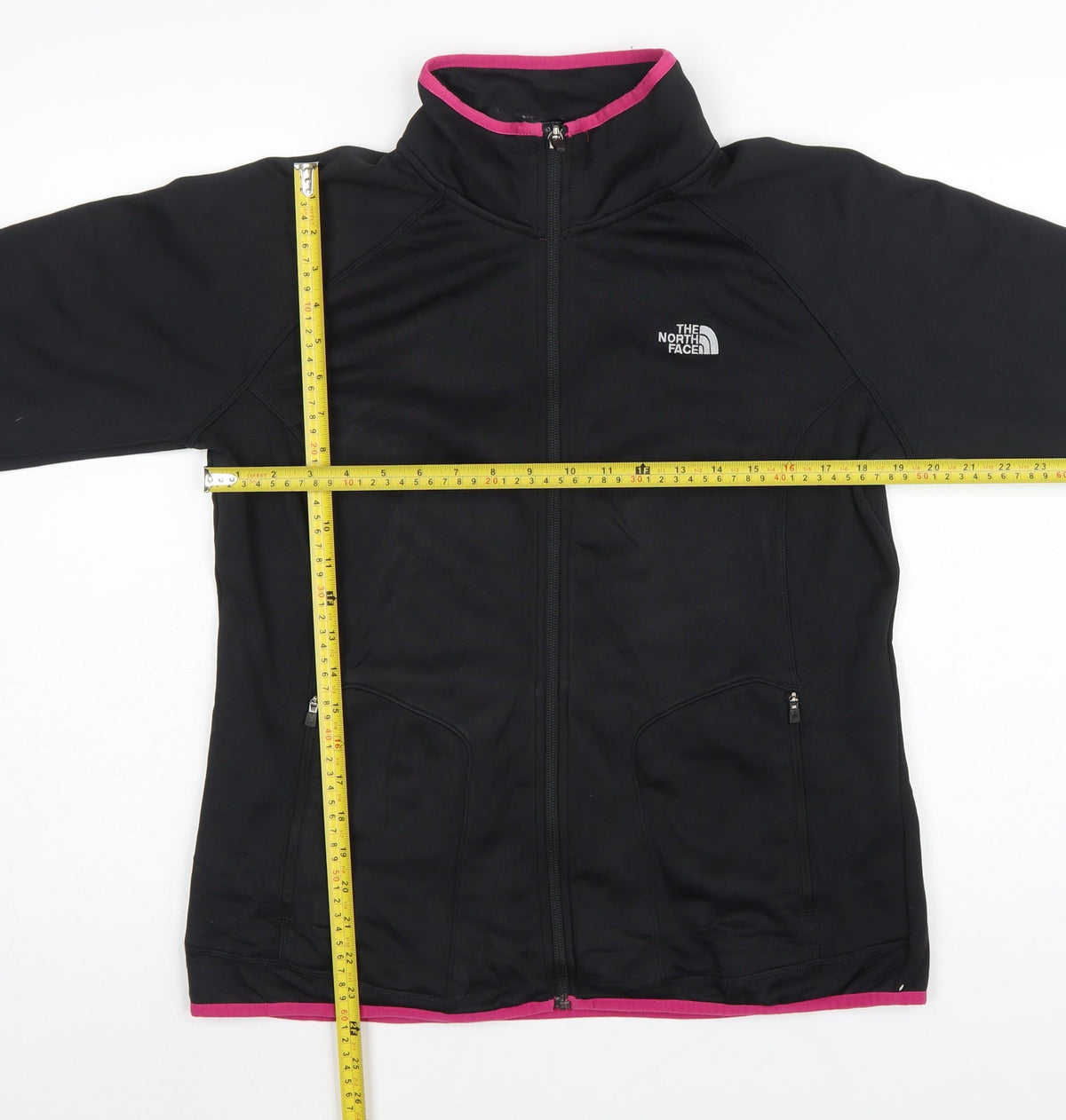 The North Face Women’s Black Pink Softshell Jacket XL Full Zip