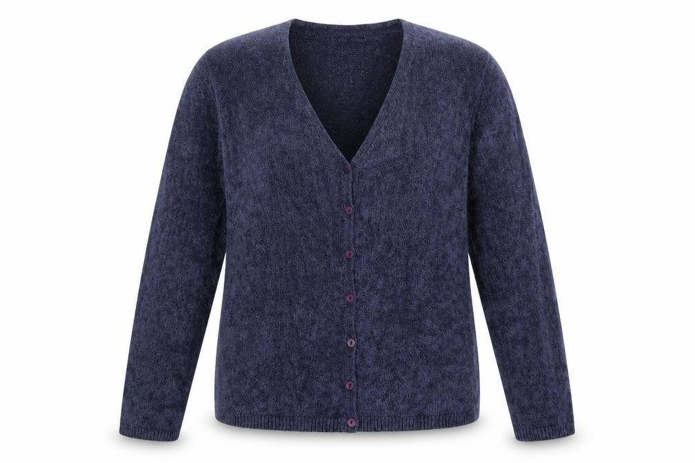 Marks and Spencer Women’s Blue V-Neck Button Cardigan UK 16