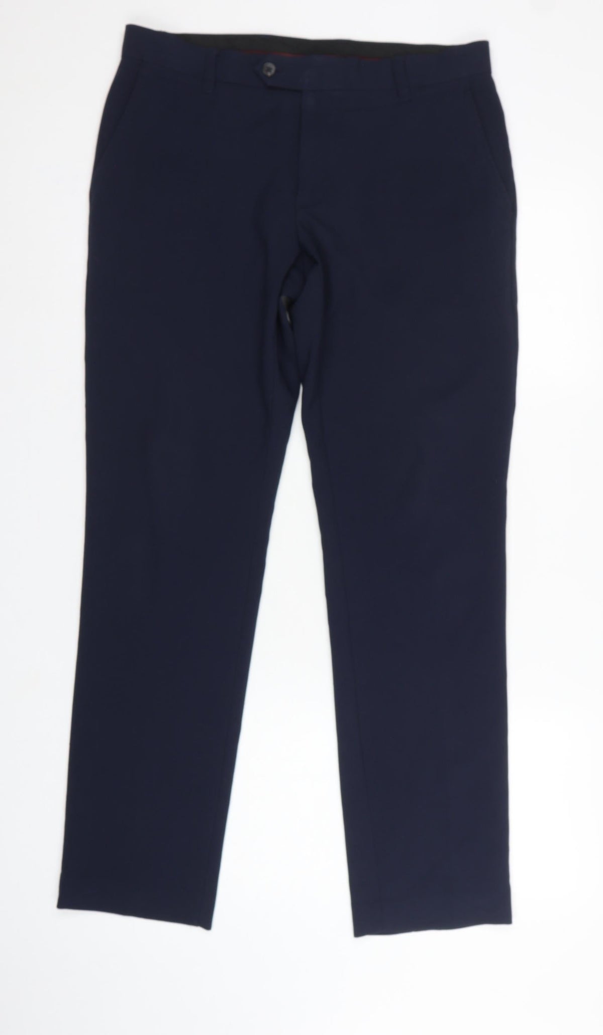 Next Men’s Navy 32in Regular Straight Dress Trousers 31in Leg