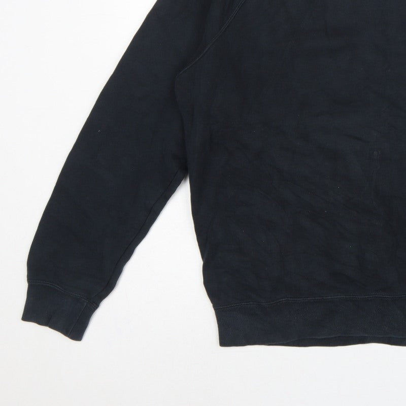 Nike Men’s Black L Pullover Sweatshirt Graphic Print Sports Logo