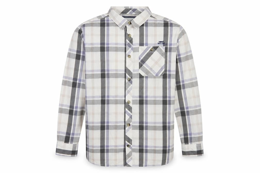 Weird Fish Men's Multicoloured Plaid Cotton Button-Up Shirt L