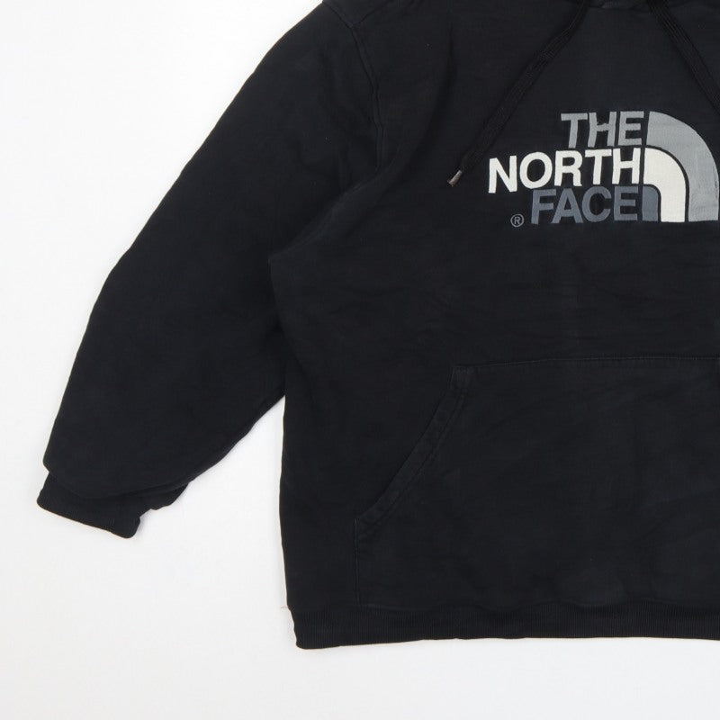 The North Face Men’s Black XL Pullover Hoodie Logo Cotton Fleece