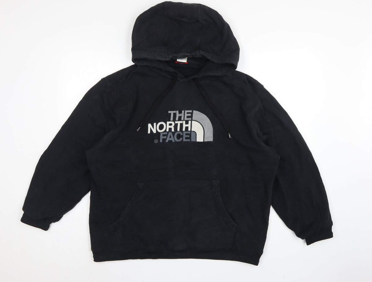 The North Face Men’s Black XL Pullover Hoodie Logo Cotton Fleece