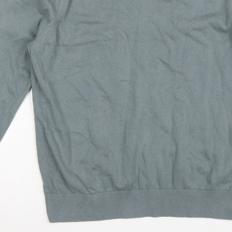 Additional view of Marks and Spencer Men’s Grey M V-Neck Pure Cotton jumper