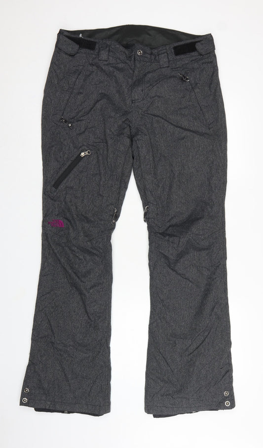 The North Face Womens Grey UK 6 Cryos Ski Snow Pants Zip Pockets