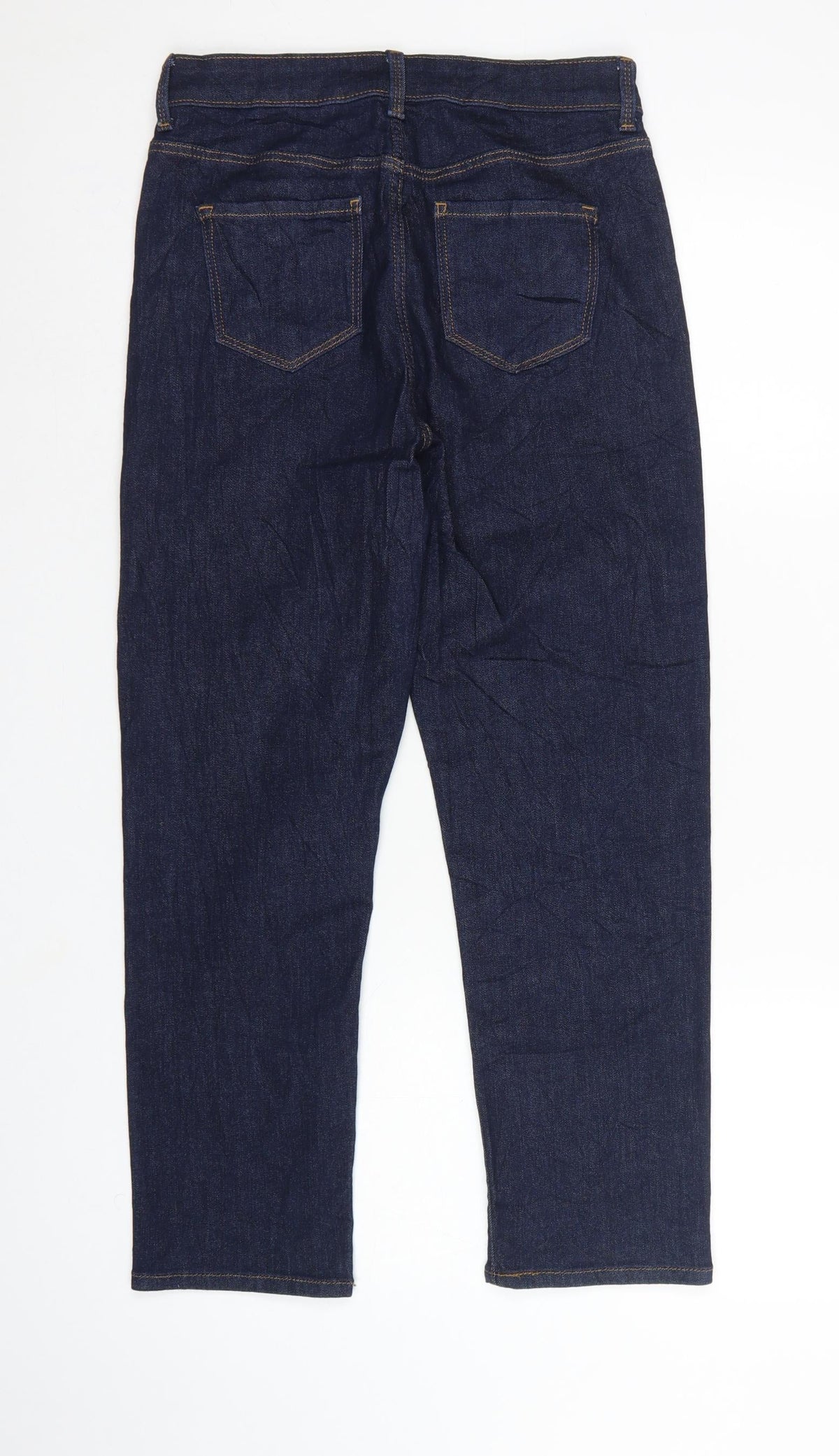 Marks & Spencer Women's Blue UK 10 Short Harper Cigarette Jeans