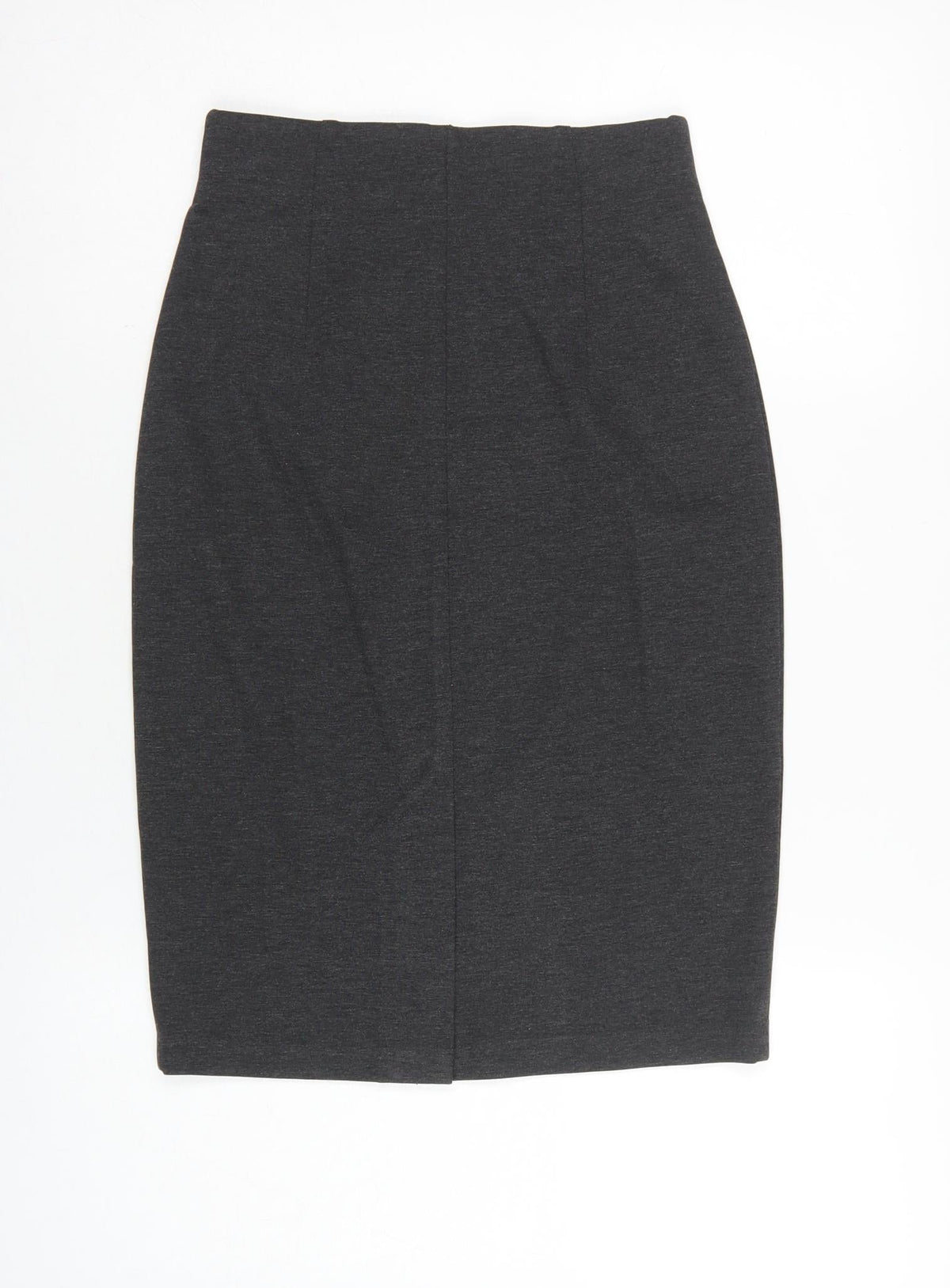 Marks and Spencer Women Grey Marl UK 6 Pencil Knee Length Skirt