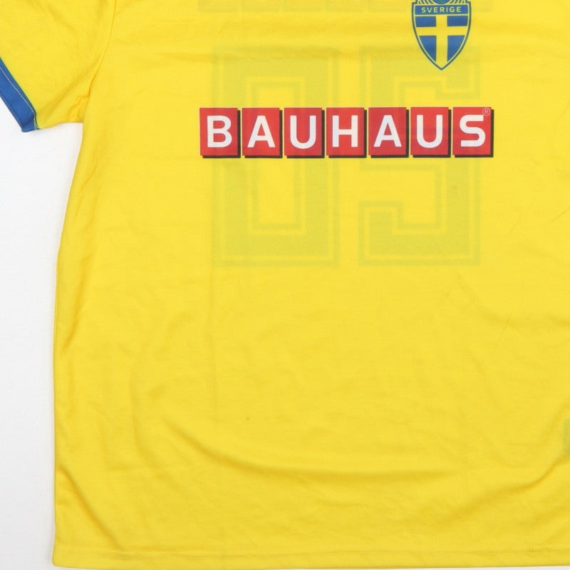 Bauhaus Sweden Men Yellow M Football Jersey Shirt No.20
