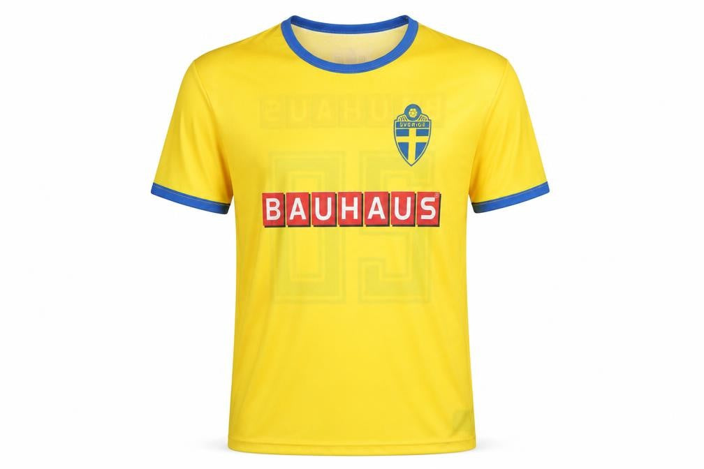 Bauhaus Sweden Men Yellow M Football Jersey Shirt No.20