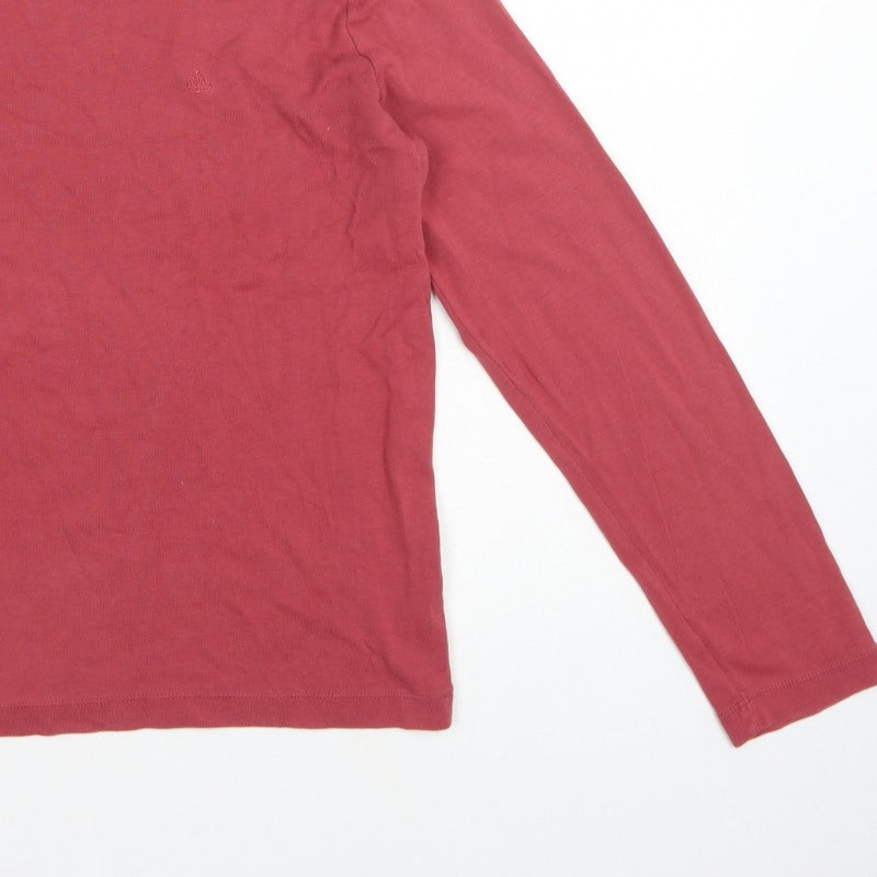 Lauren Ralph Lauren Women's Pink M Basic Cotton Long Sleeve T-Shirt
