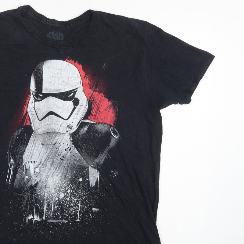 Star Wars Men’s Black Large Stormtrooper Graphic Print T-Shirt
