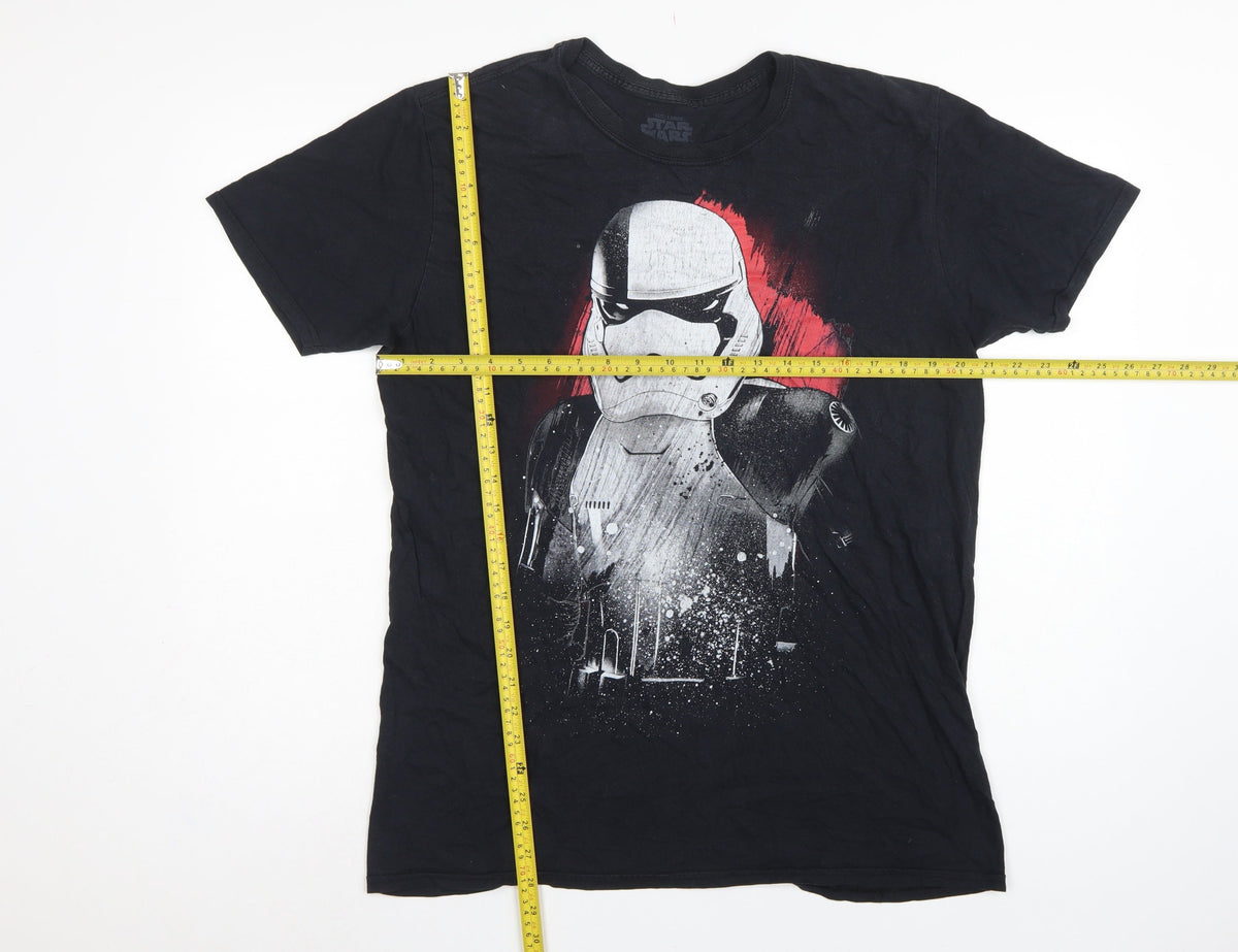 Star Wars Men’s Black Large Stormtrooper Graphic Print T-Shirt