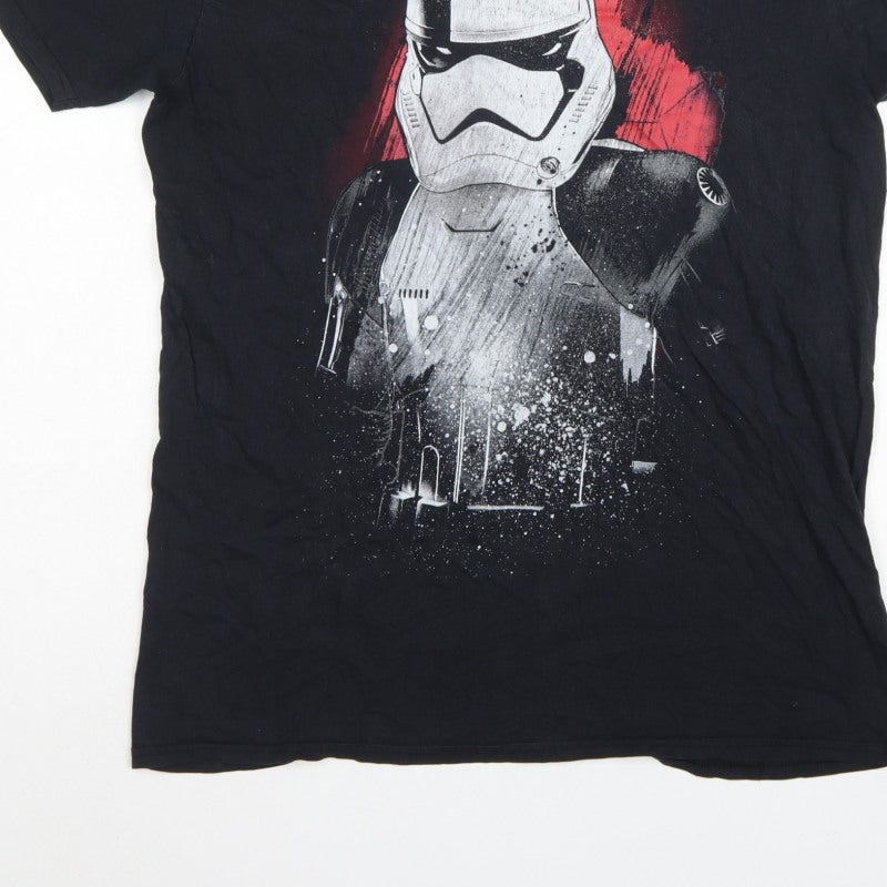 Star Wars Men’s Black Large Stormtrooper Graphic Print T-Shirt