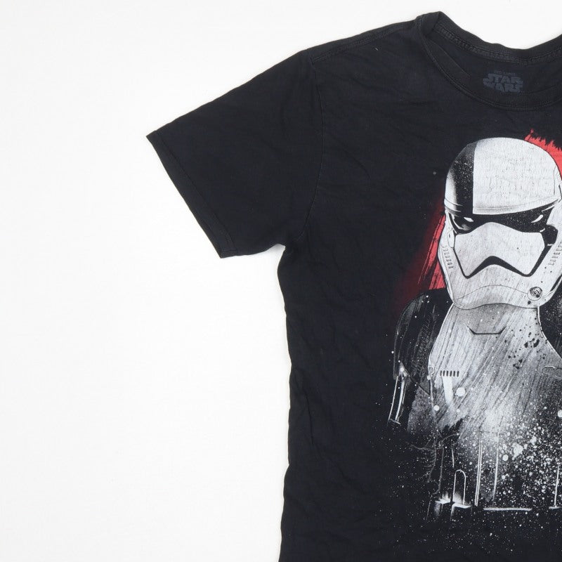 Star Wars Men’s Black Large Stormtrooper Graphic Print T-Shirt