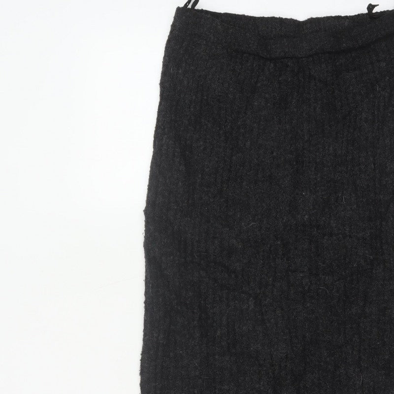 Casamia Women’s Black One Size Long Knit Pencil Skirt Drawstring