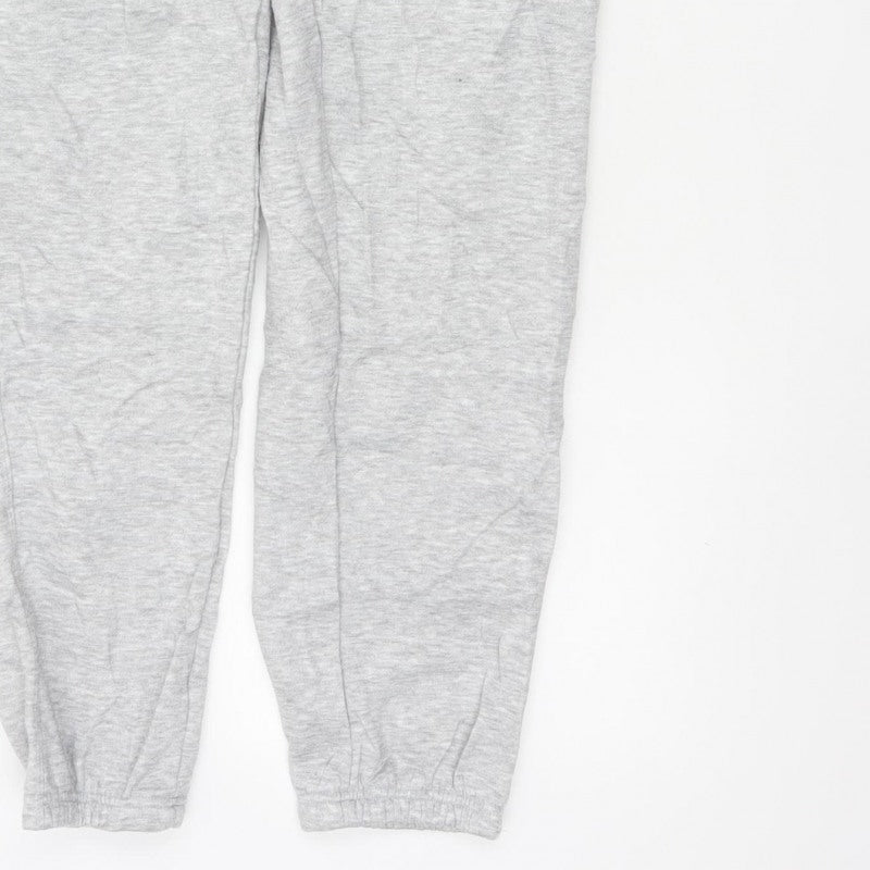 Additional view of Slazenger Men Grey M Fleece Jogger Sweatpants Elastic Waist Logo