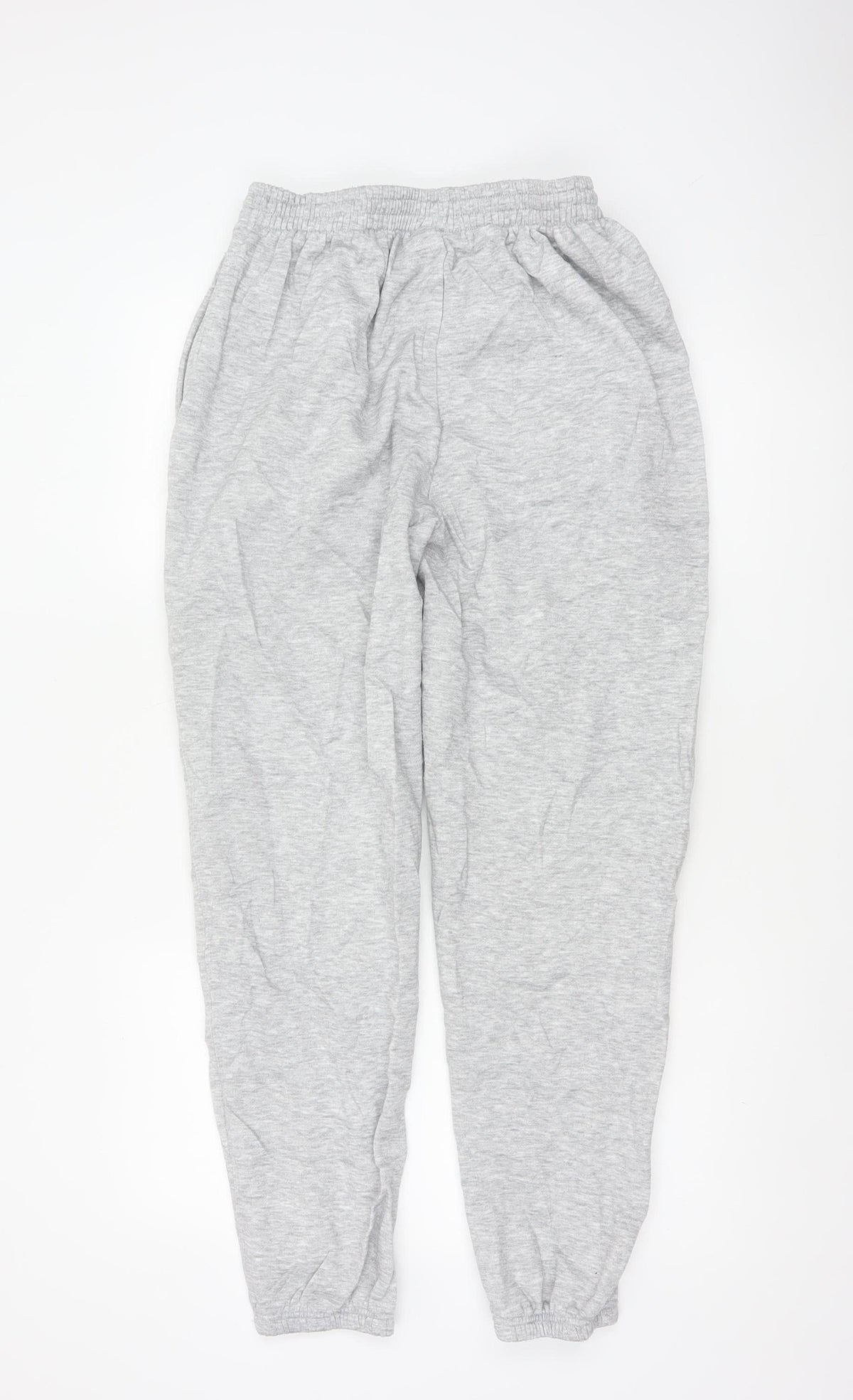 Brand and care label for Slazenger Men Grey M Fleece Jogger Sweatpants Elastic Waist Logo