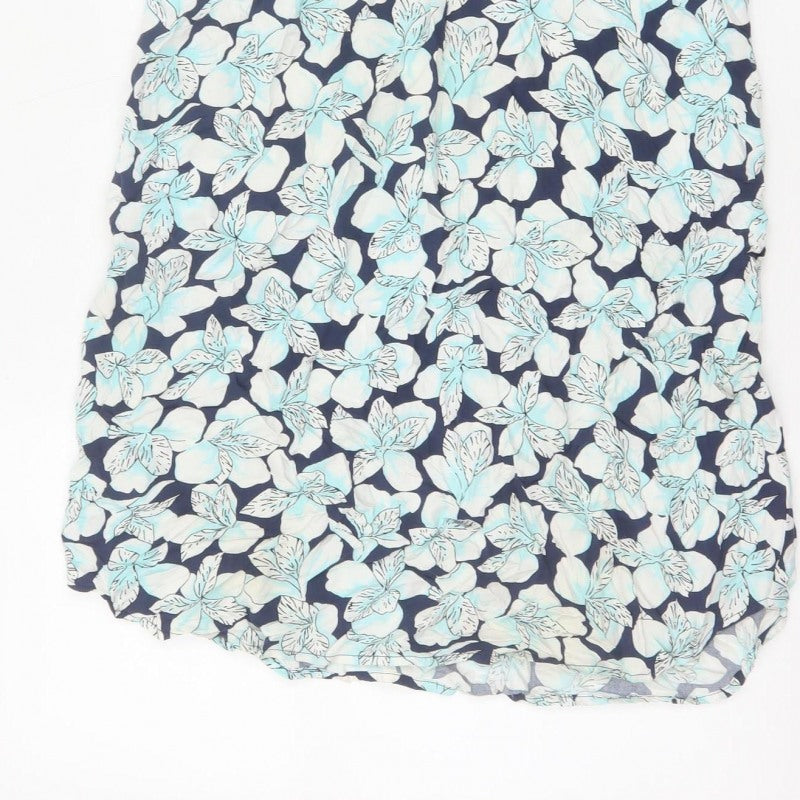 Gap Women’s Blue Floral V-Neck Sleeveless Camisole Tank Top M