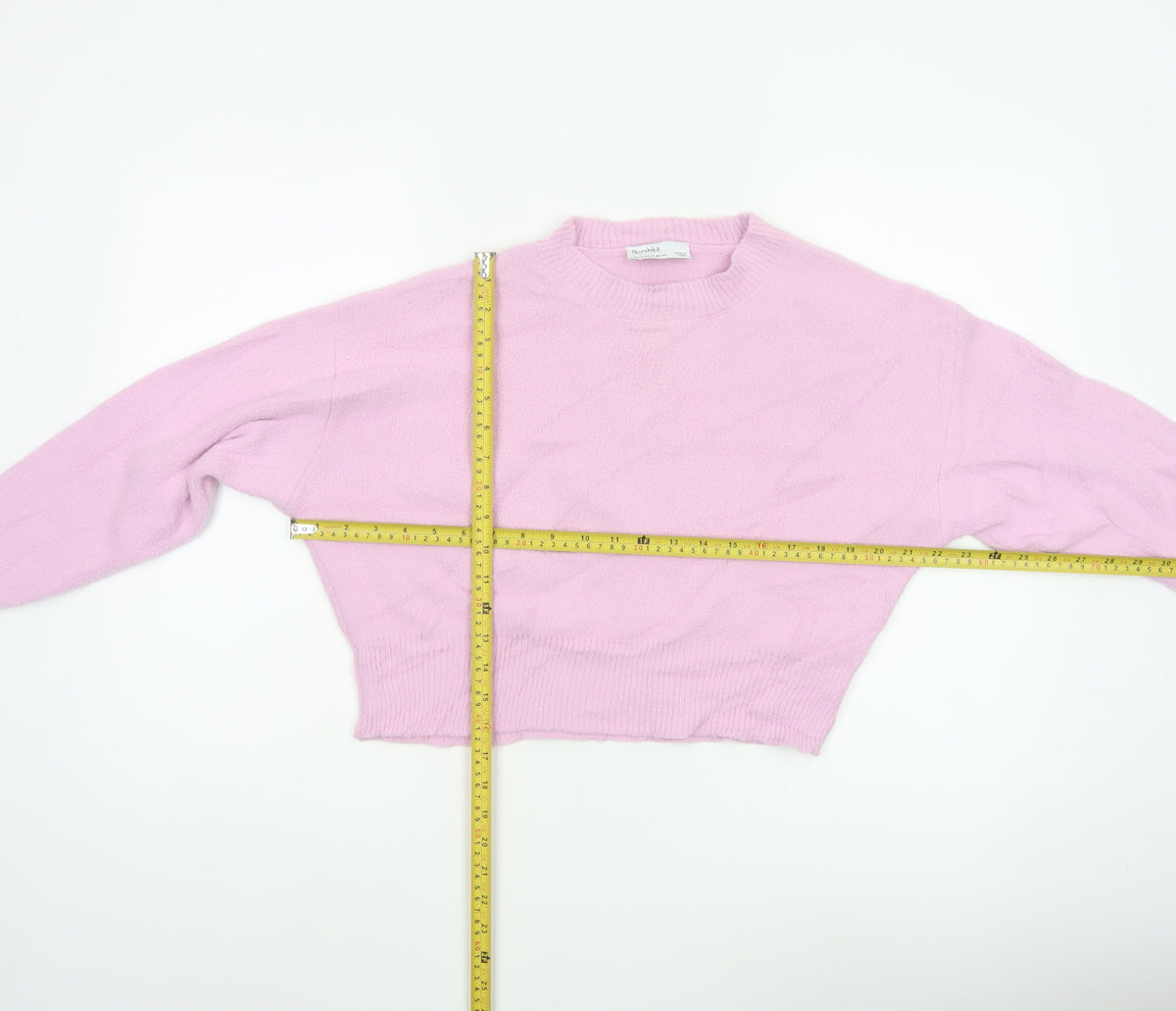 Bershka Women’s Pink UK 6 Mock Neck Knit Pullover Jumper