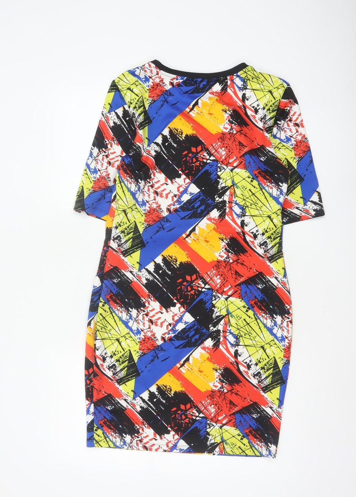 Marks and Spencer Women Multicoloured UK 10 Bodycon Geometric Dress