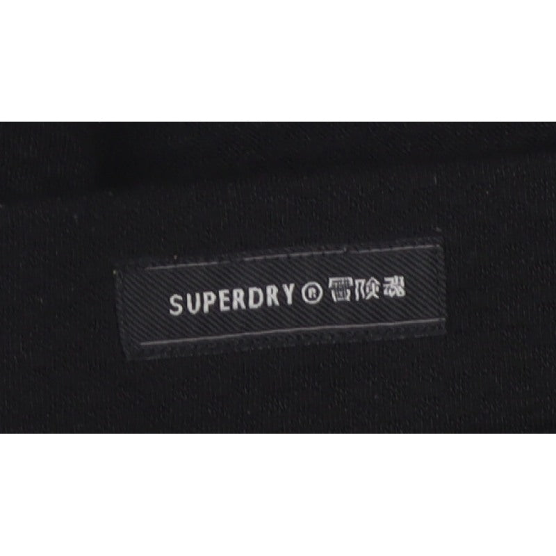 Superdry Women Black UK 14 A-Line Short Lined Skirt
