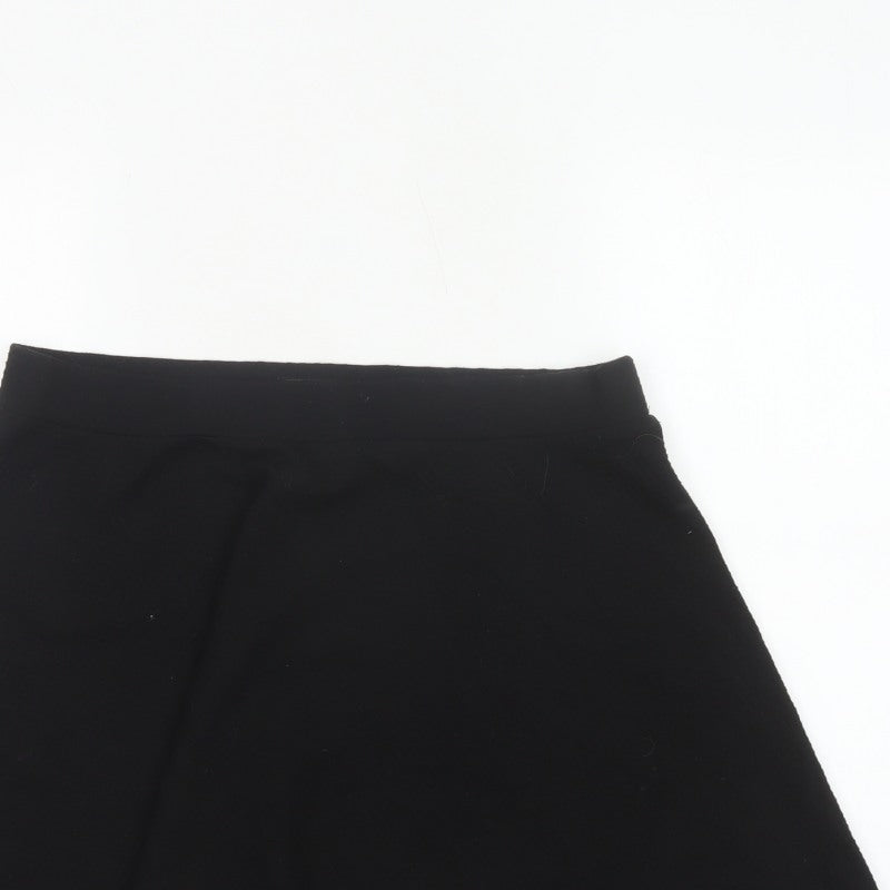 Superdry Women Black UK 14 A-Line Short Lined Skirt