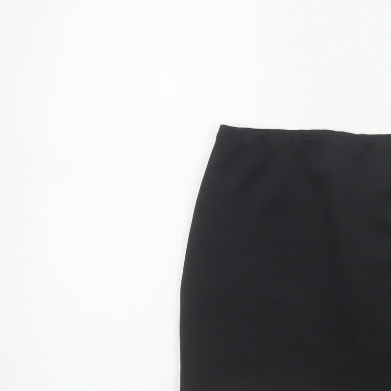 Weekday Women Black S Stretch Jersey Mini Pencil Skirt