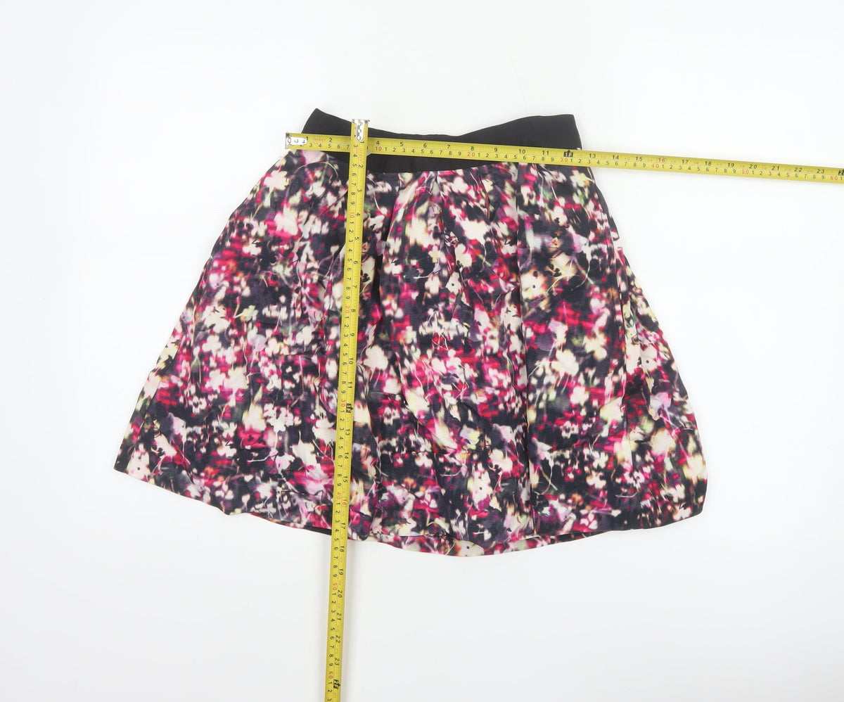 French Connection Women Multicoloured Floral Skater Skirt UK 8