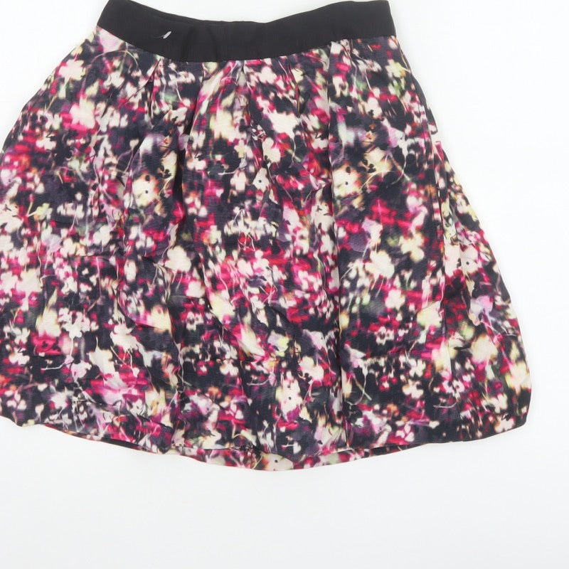 French Connection Women Multicoloured Floral Skater Skirt UK 8