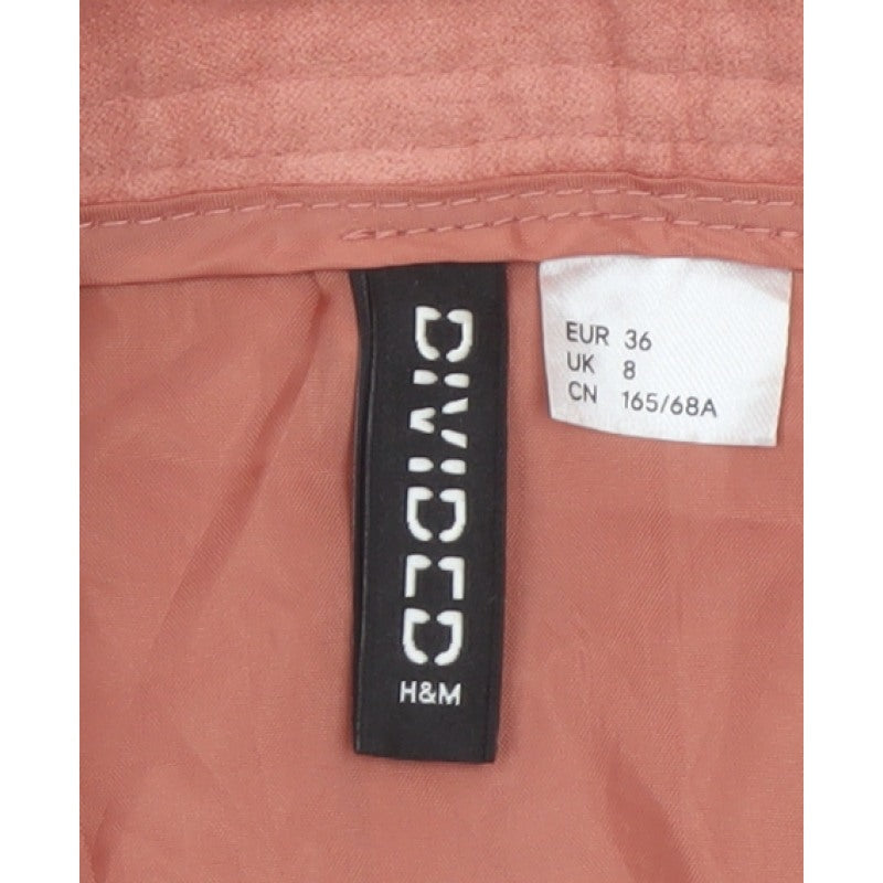 Divided H&M Women’s Pink UK 8 A-Line Button Front Mini Skirt