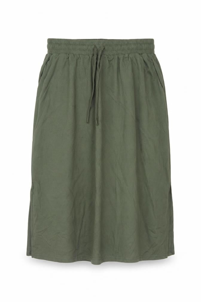 Trespass Women Green UK 12 Straight Knee Skirt Drawstring Pockets
